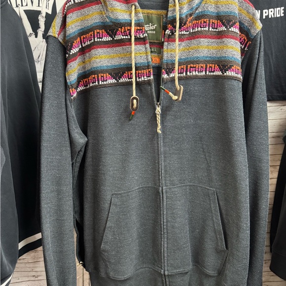 Howler Brothers Multicolor Pattern Zip-Up Sweater - Picture 1 of 8